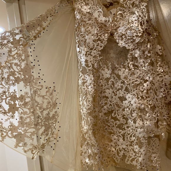 Beautiful dress with a cape that is detachable ! - Picture 8 of 9